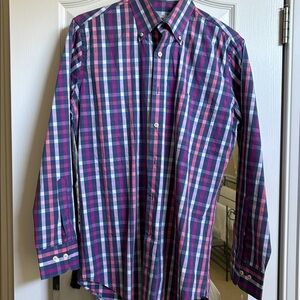 Peter Millar Men's Plaid Long Sleeve Shirt